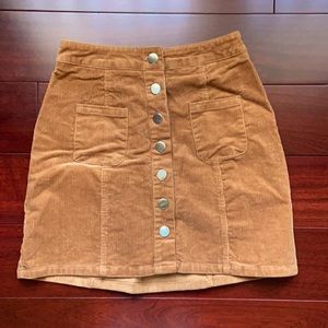 Corduroy Mini Skirt